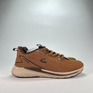 GEERS Comfort Foam Brown Lightweight Athletic Lace Up Running Shoes Men's Sz 9.5